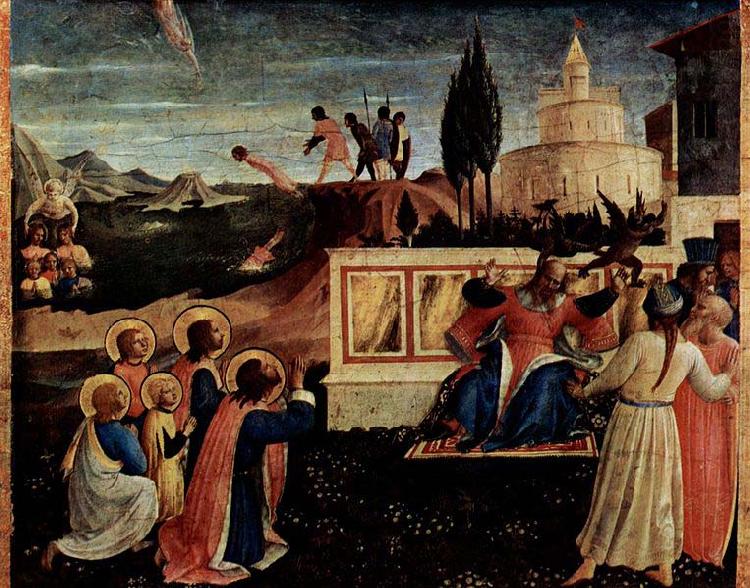 Fra Angelico Martyrium der Heiligen Kosmas und Damian, Wundersame Erettung vor dem Tod durch Ertrinken china oil painting image